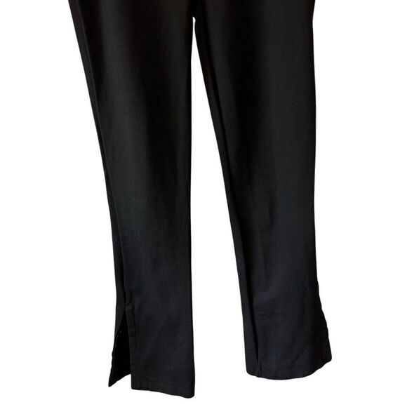 ZARA Black High Rise Waist Mini Eye & Hook Ankle Hem Dress Pants - Picture 6 of 10